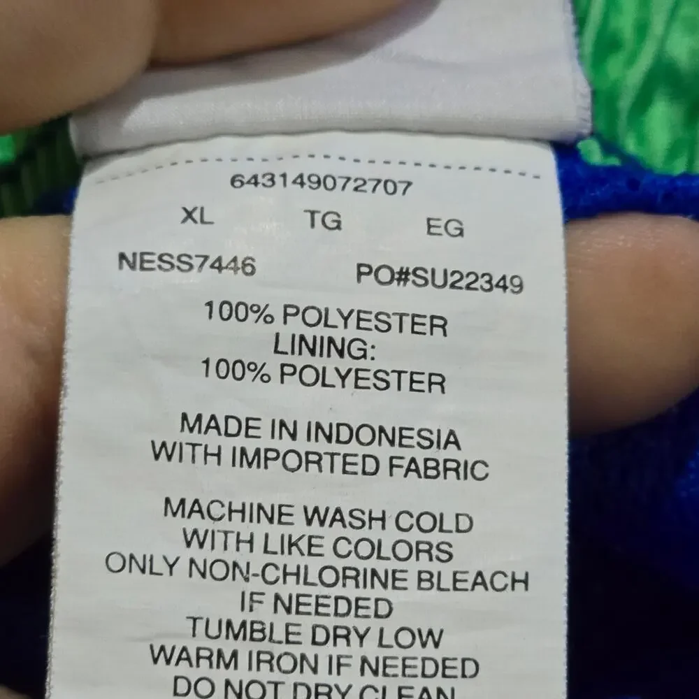Nike Blue and Green Swim Trunks XL